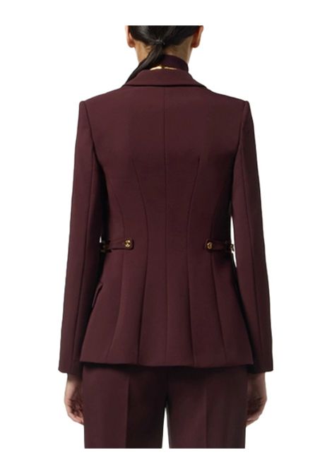 Blazer ELISABETTA FRANCHI donna GI17556 Bordeaux monopetto aderente spalline strutturate ELISABETTA FRANCHI | Blazer | GI17556EA4